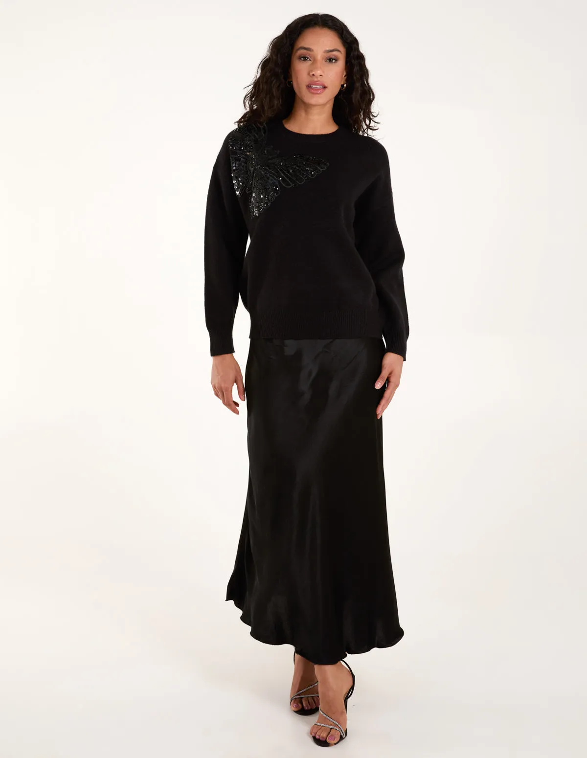 Embellished Sequin Butterfly Jumper sold by Blue Vanilla product image thumbnail 3