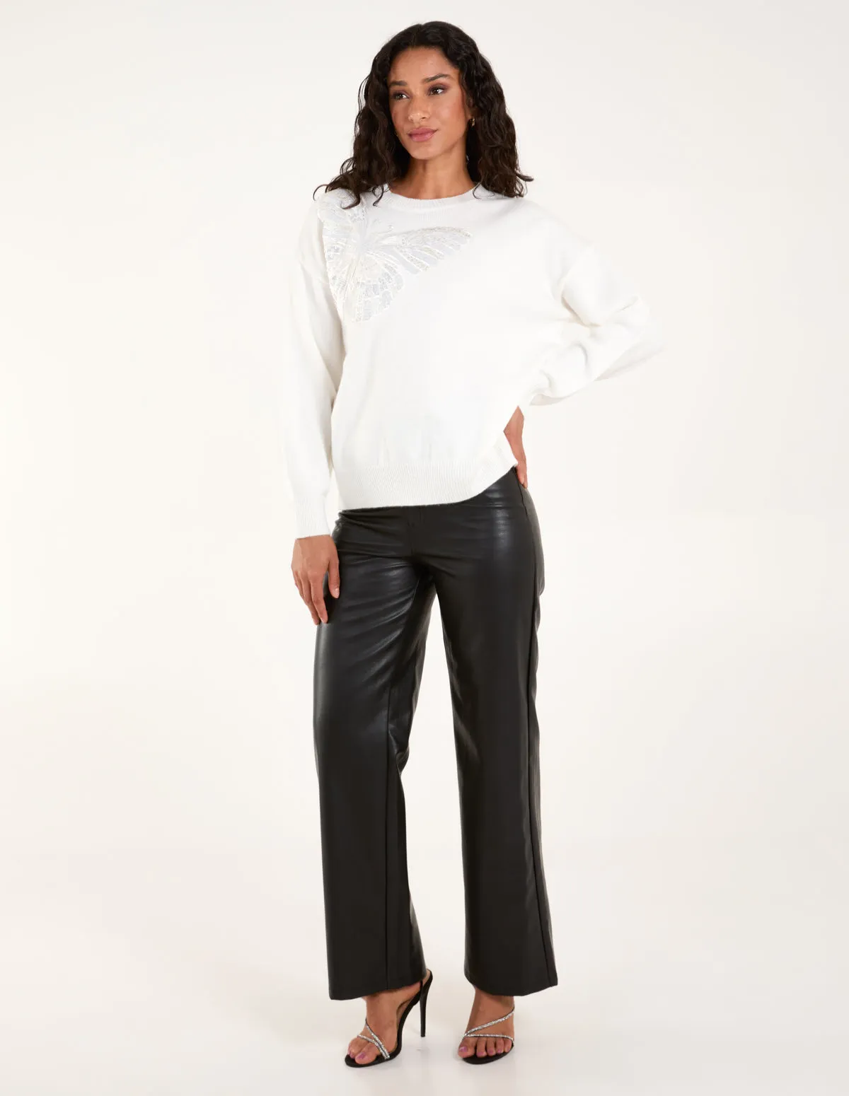 Embellished Sequin Butterfly Jumper sold by Blue Vanilla product image thumbnail 3