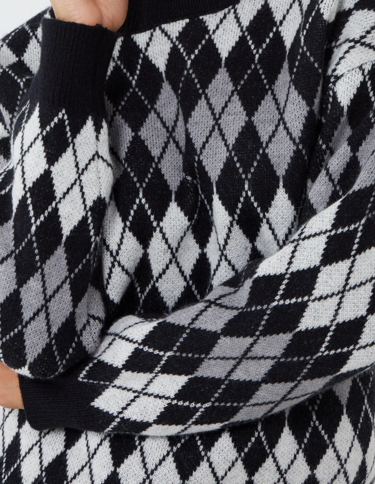 Argyle Pattern Crewneck Jumper sold by Blue Vanilla product image thumbnail 4