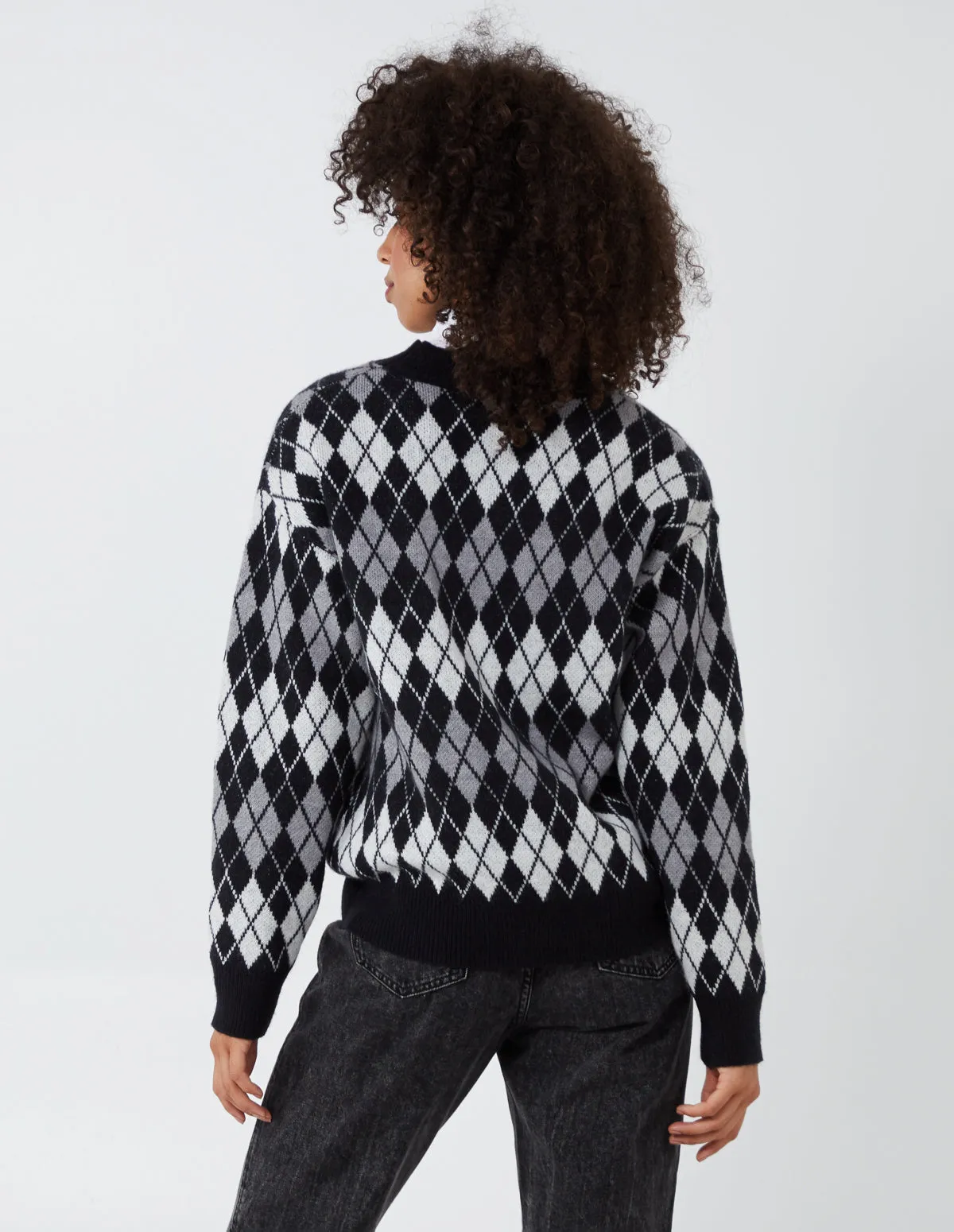 Argyle Pattern Crewneck Jumper sold by Blue Vanilla product image thumbnail 5