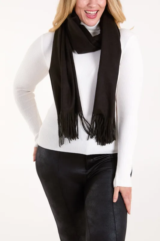 Plain Fluffy Scarf made by Blue Vanilla