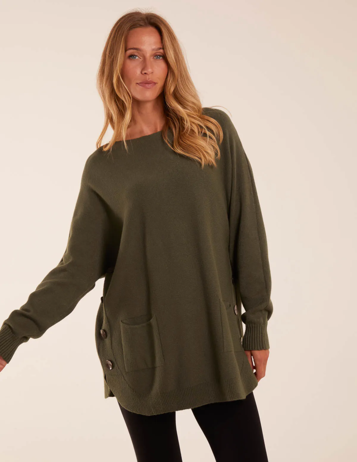 Pocket Slash Neck Jumper sold by Blue Vanilla