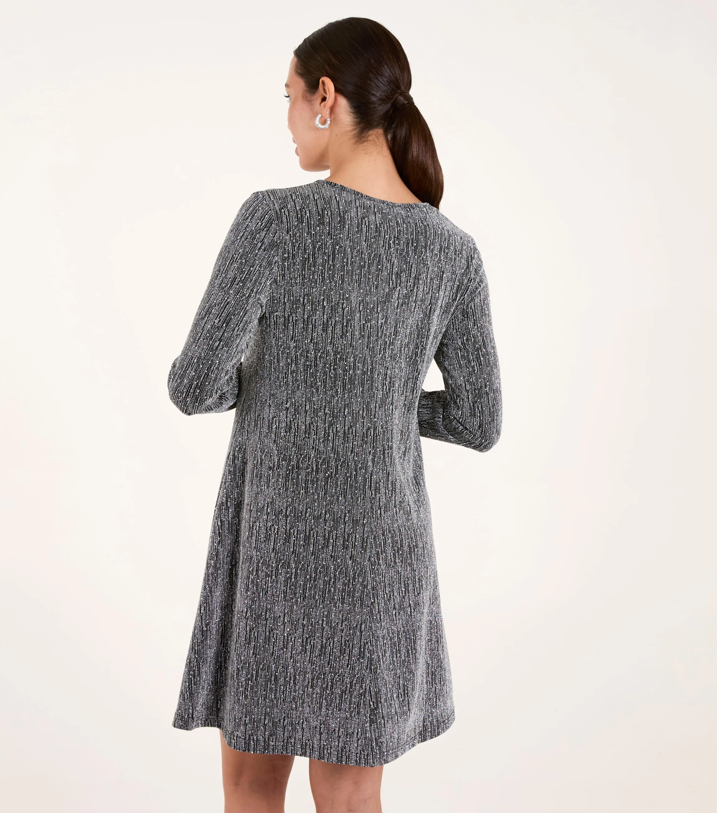 Sequin Flutter Sleeve Dress sold by Blue Vanilla product image thumbnail 4