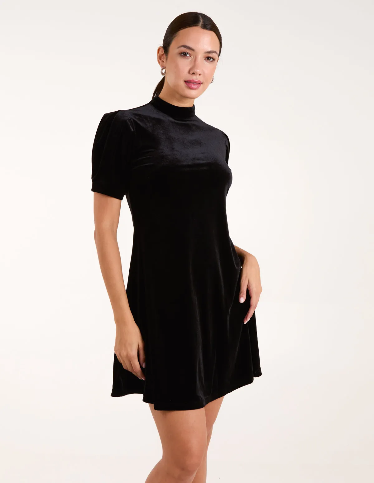 Velvet Puff Sleeve Dress sold by Blue Vanilla