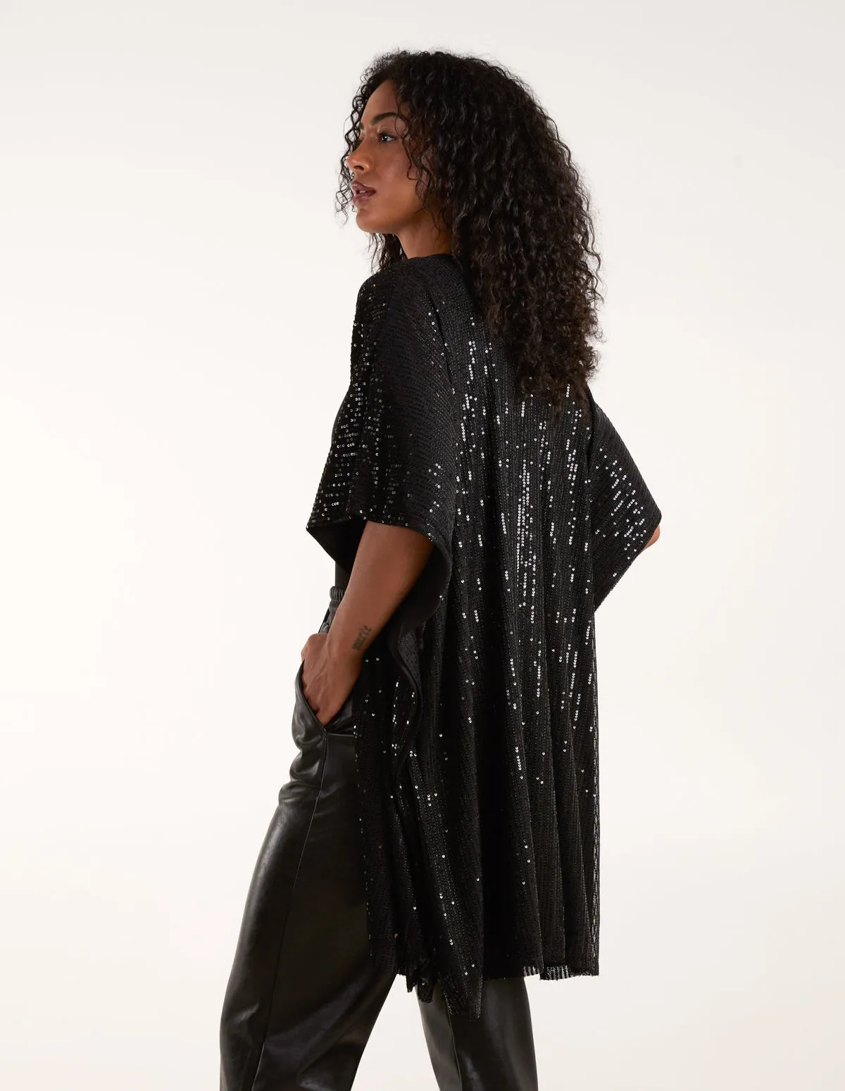 Sequin Kimono sold by Blue Vanilla product image thumbnail 4