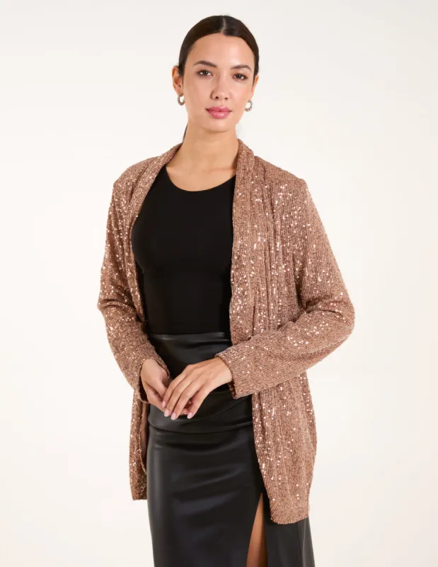 Sequin Waterfall Cardigan sold by Blue Vanilla