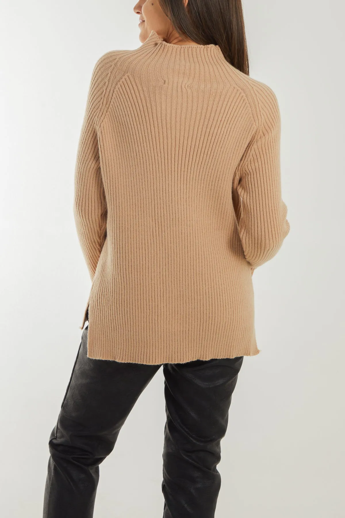 Double Hem Detail High Neck Jumper sold by Blue Vanilla product image thumbnail 4