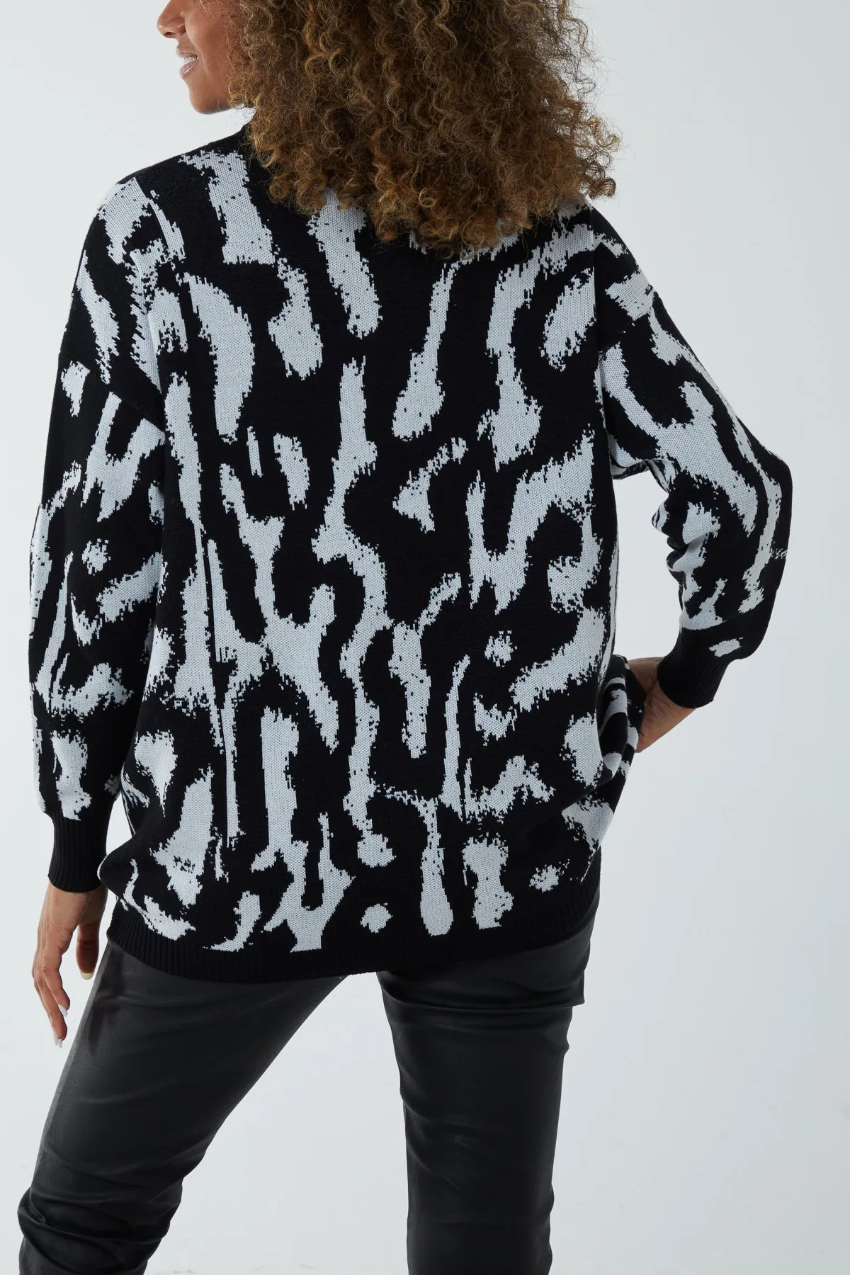 Abstract Animal Roll Neck Jumper sold by Blue Vanilla product image thumbnail 4