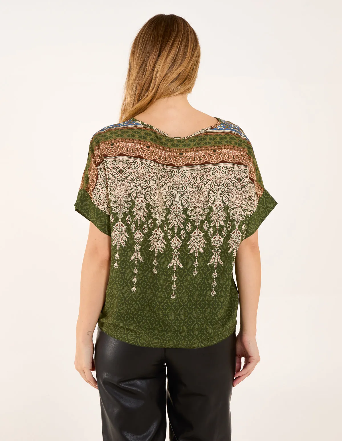 Mosaic Tile Print Top sold by Blue Vanilla product image thumbnail 4