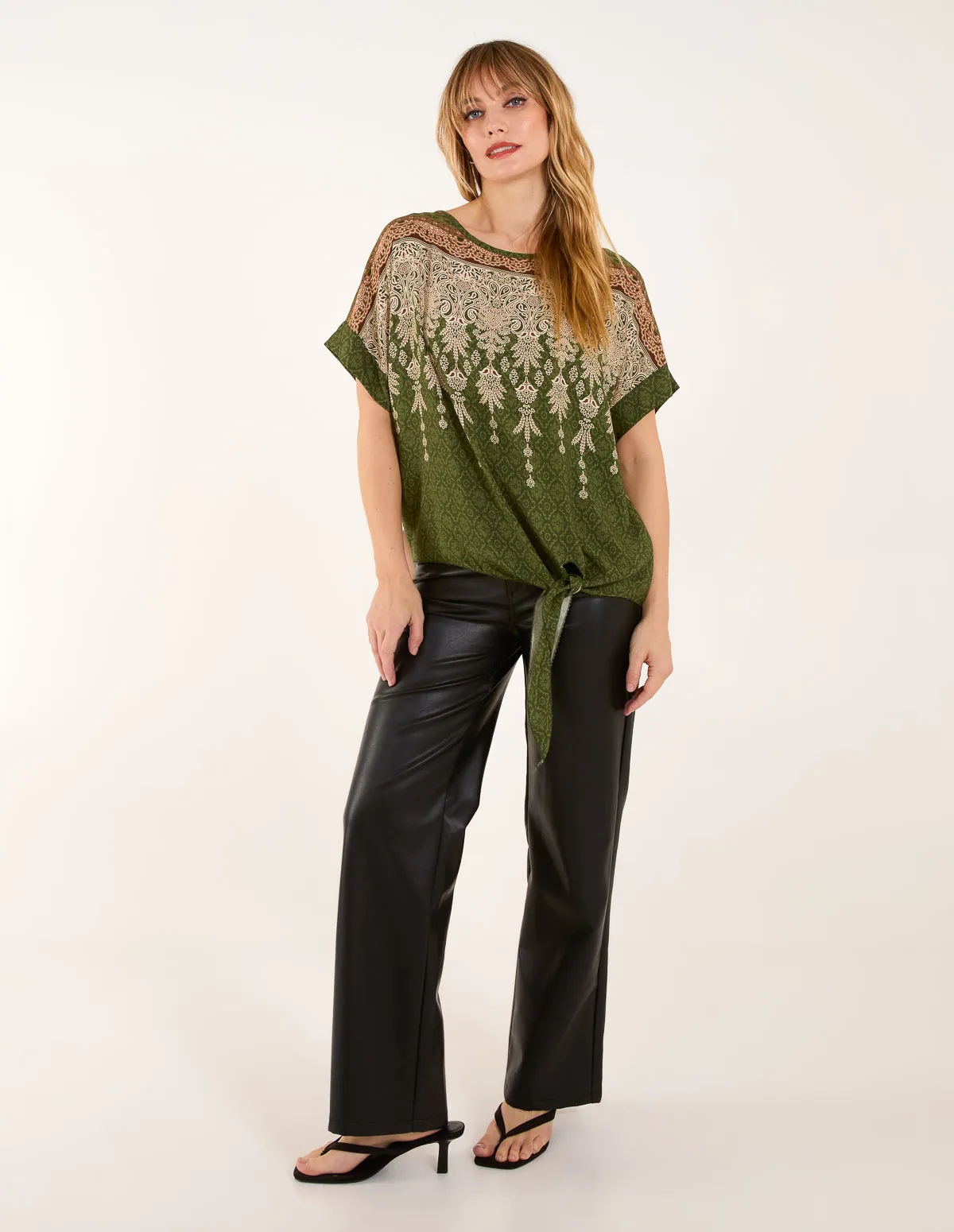 Mosaic Tile Print Top sold by Blue Vanilla product image thumbnail 3