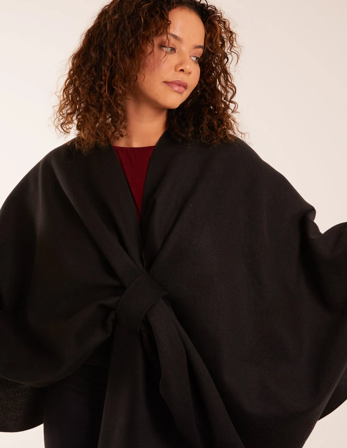 Wrap Through Crossover Cape sold by Blue Vanilla product image thumbnail 3
