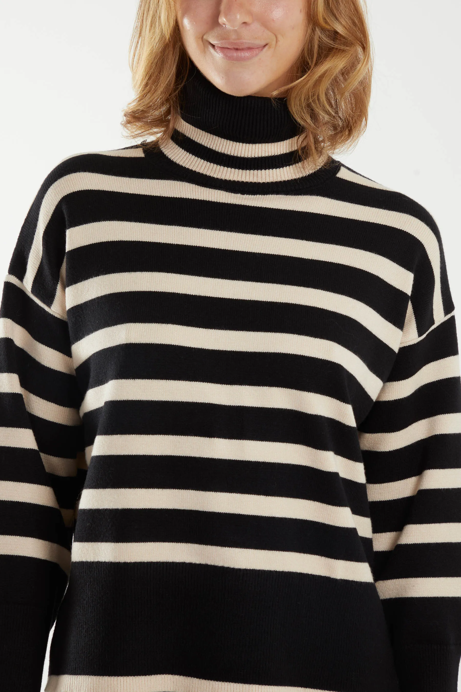 Wide Stripe Roll Neck Jumper sold by Blue Vanilla product image thumbnail 3