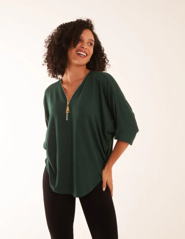 Zip Front Top sold by Blue Vanilla