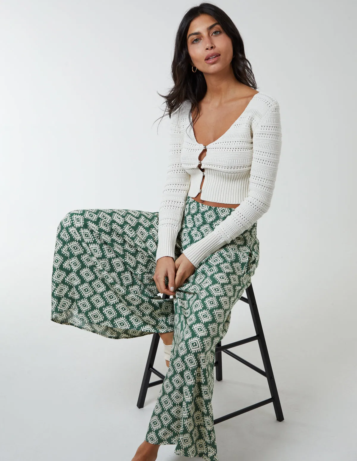 Shirred Wide Leg Trousers sold by Blue Vanilla product image thumbnail 3