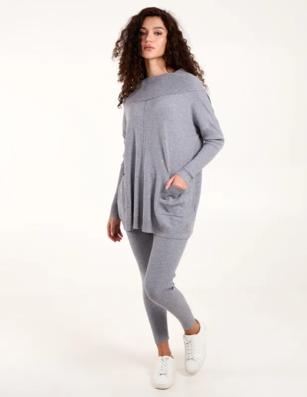 Ribbed Leggings & Cowl Neck Jumper Set sold by Blue Vanilla