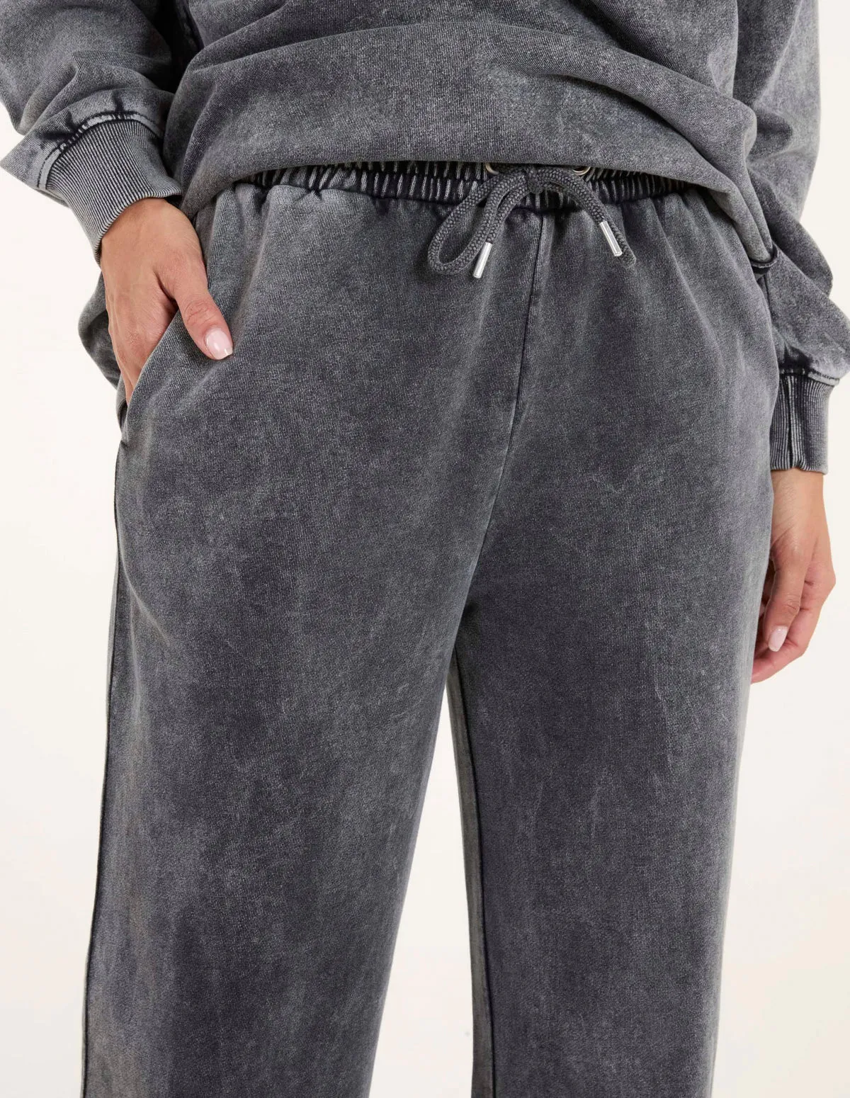 Acid Wash Straight Leg Joggers sold by Blue Vanilla product image thumbnail 3