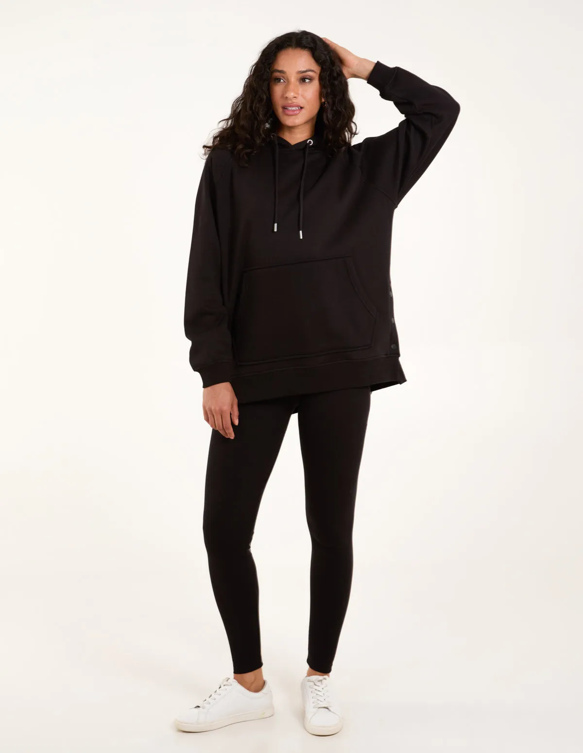 Side Popper Hoodie & Leggings Set sold by Blue Vanilla