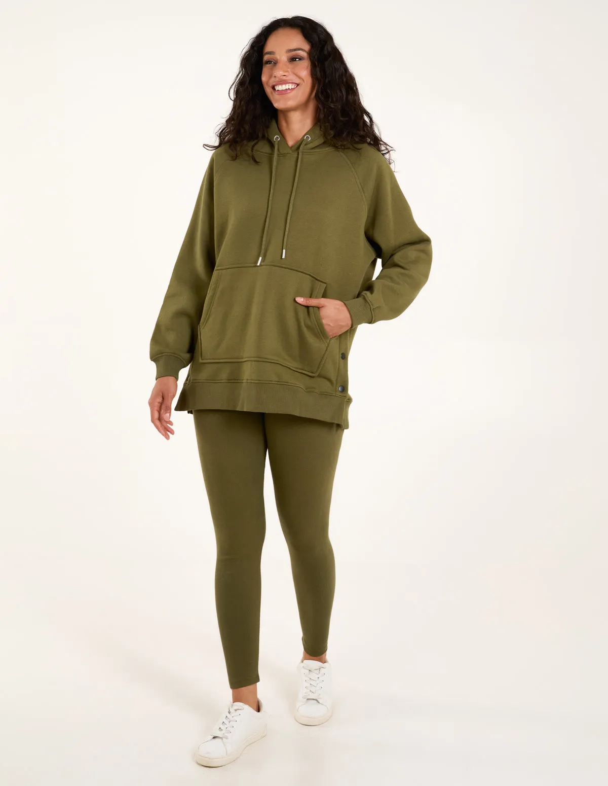 Side Popper Hoodie & Leggings Set sold by Blue Vanilla product image thumbnail 3