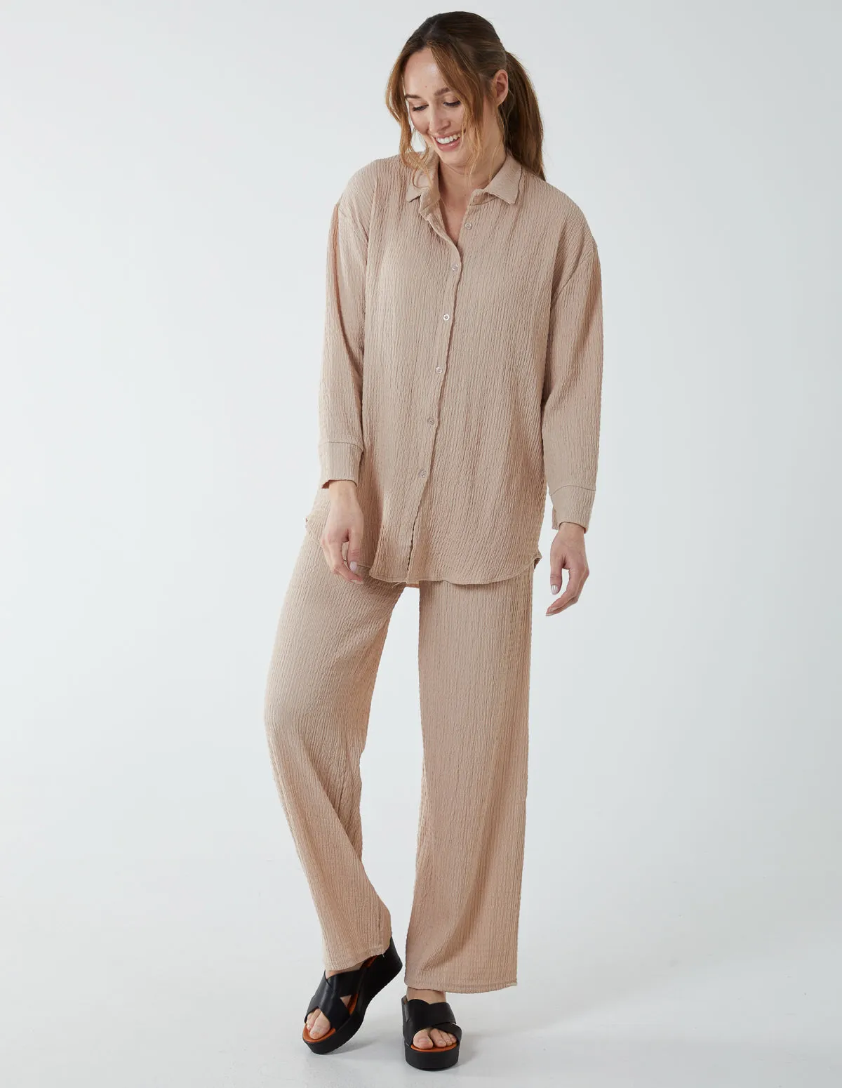 Waffle Trousers And Shirt (Set) sold by Blue Vanilla