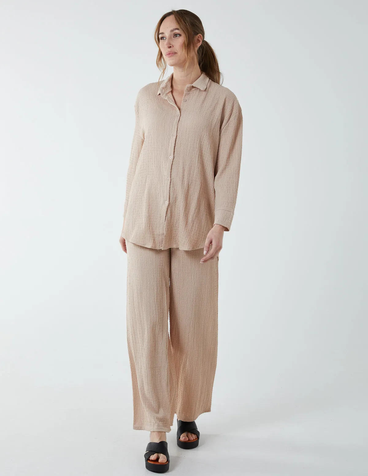 Waffle Trousers And Shirt (Set) sold by Blue Vanilla product image thumbnail 3