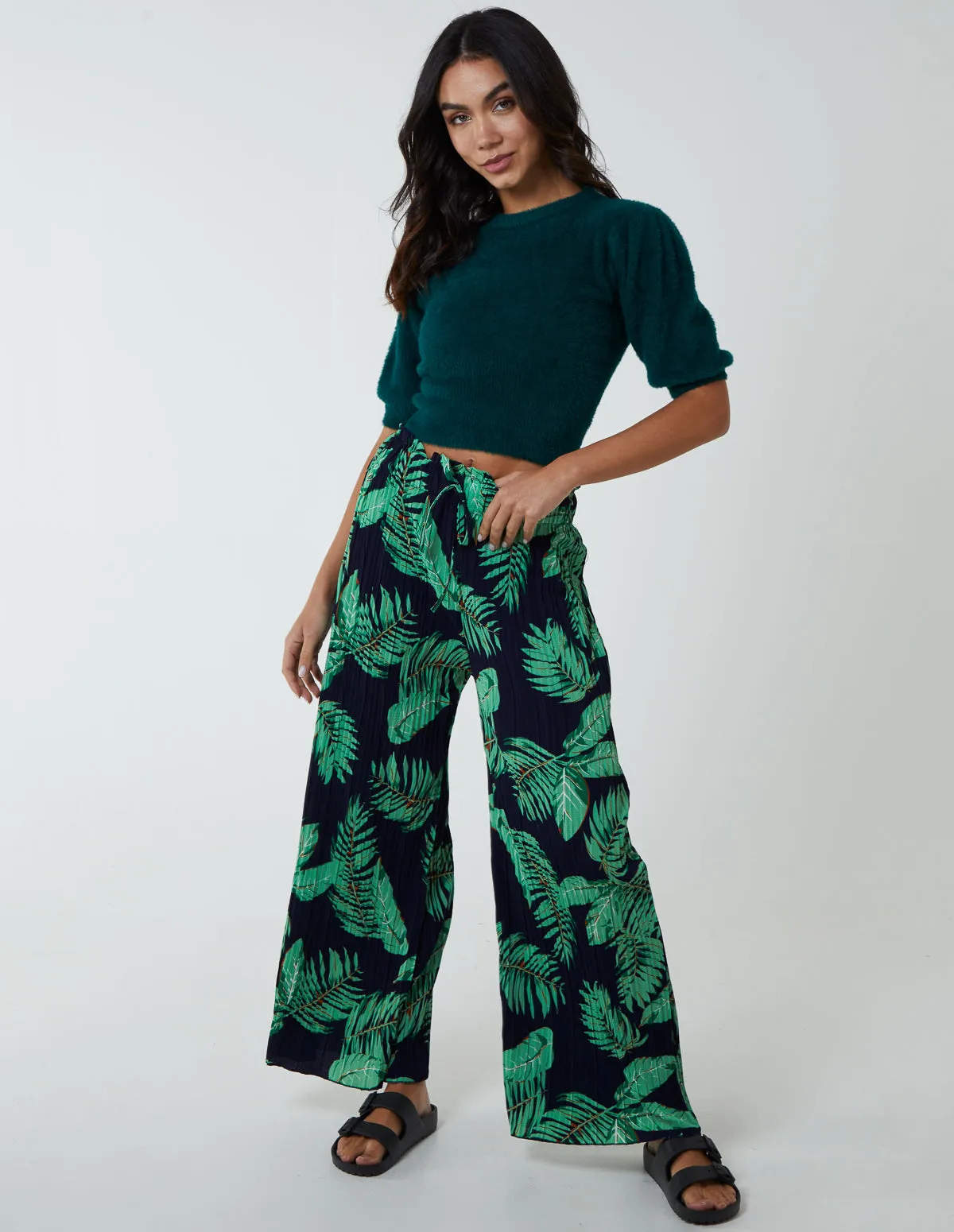 Tropical Print Elasticated Waist Culottes sold by Blue Vanilla product image thumbnail 2