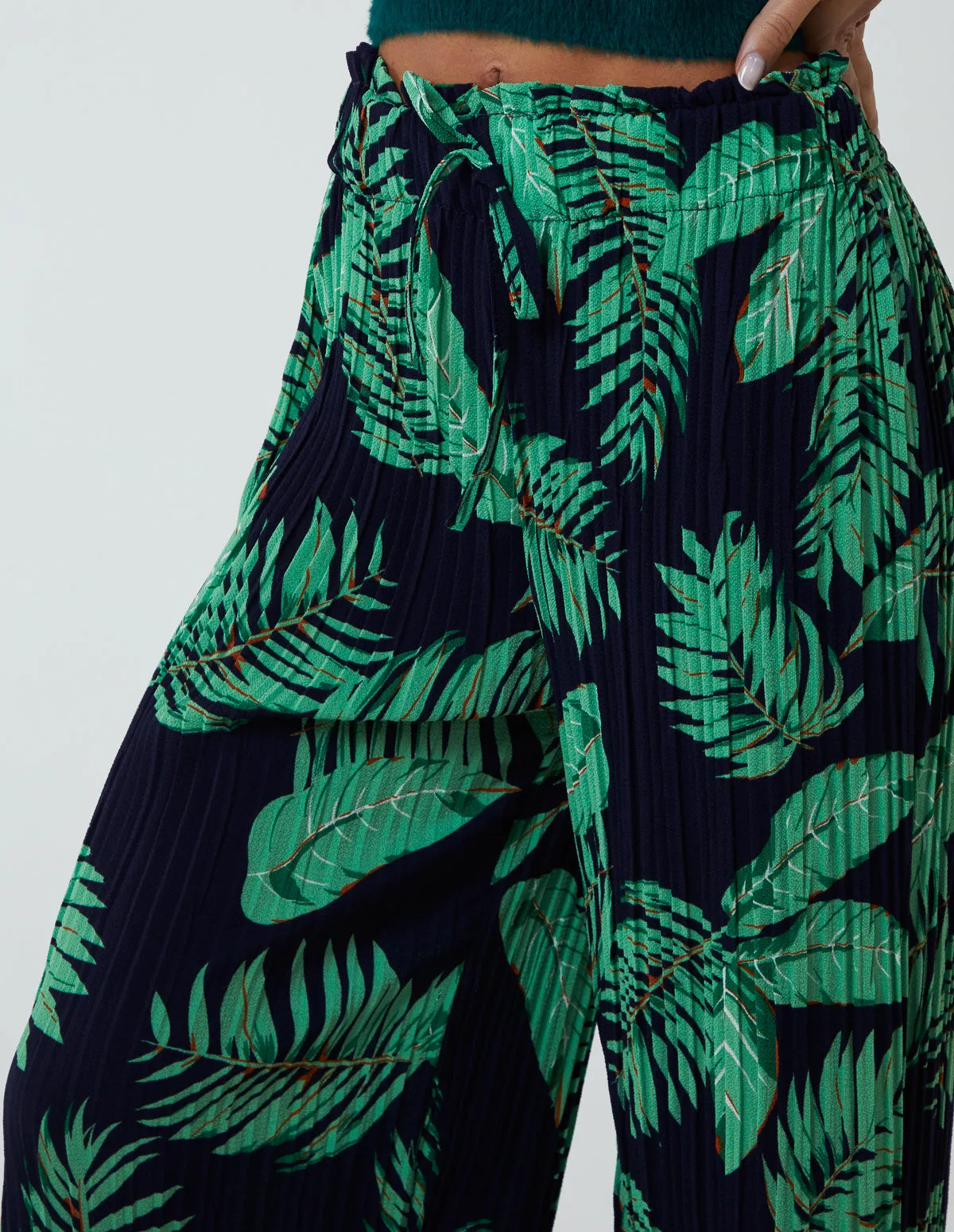 Tropical Print Elasticated Waist Culottes sold by Blue Vanilla product image thumbnail 3