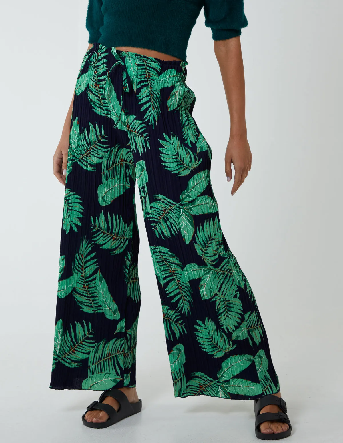 Tropical Print Elasticated Waist Culottes sold by Blue Vanilla