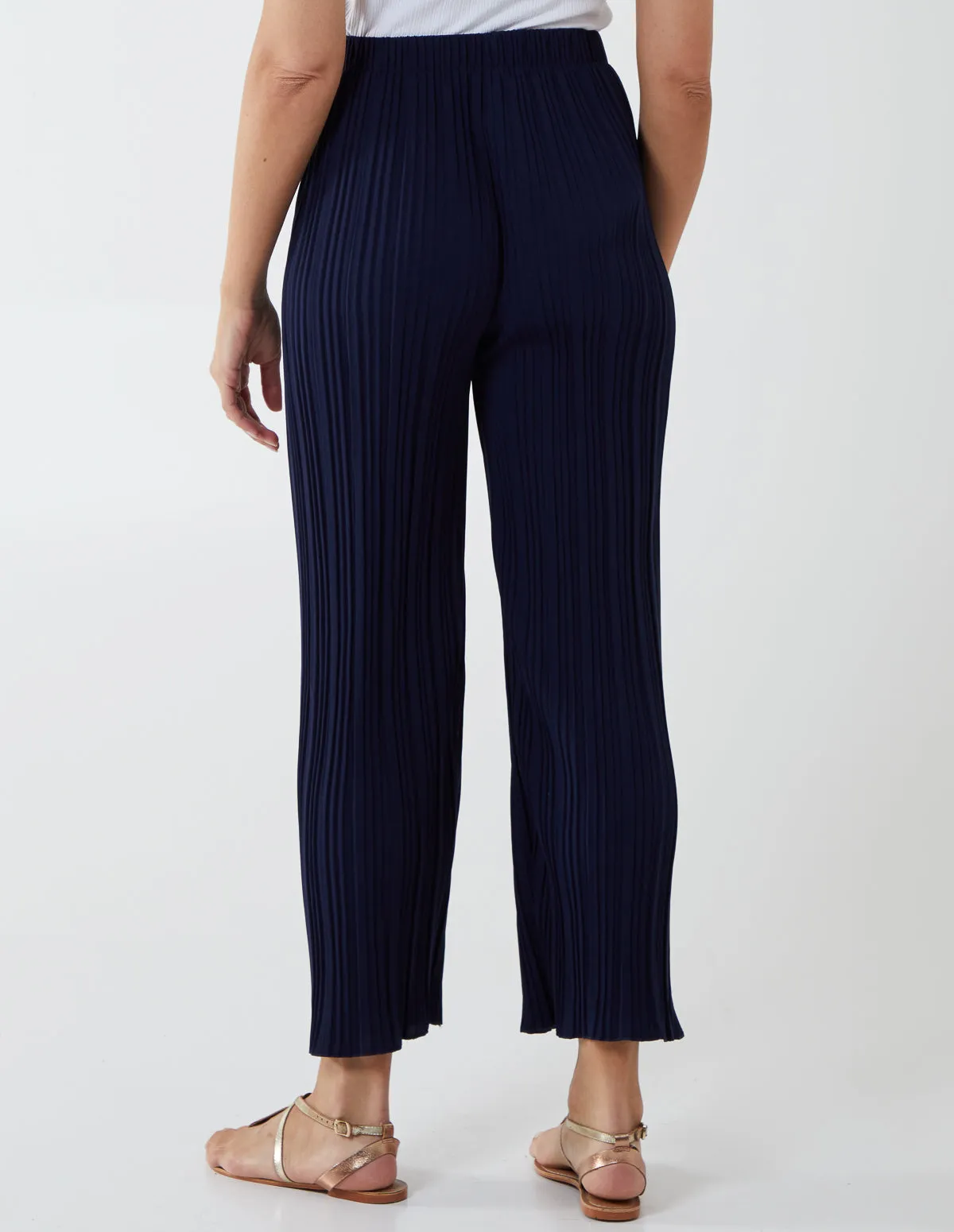 Elastic Waist Pleated Culottes sold by Blue Vanilla product image thumbnail 5