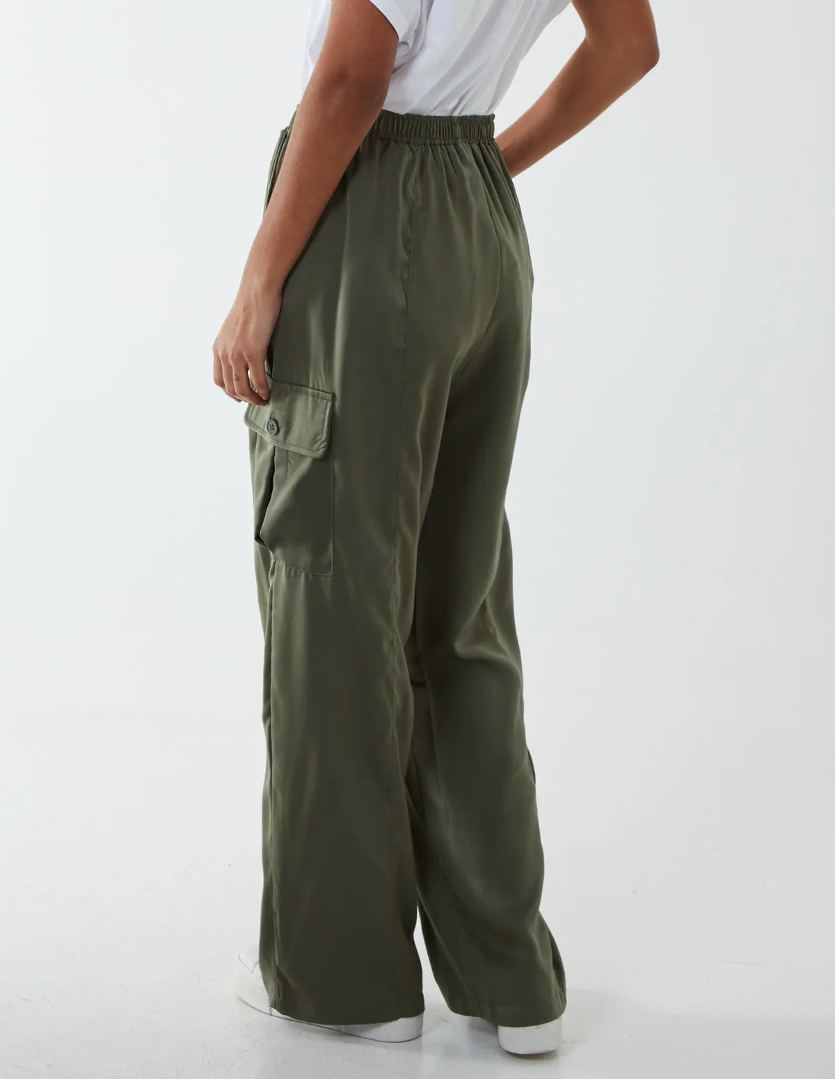 Wide Leg Cargo Trousers sold by Blue Vanilla product image thumbnail 5