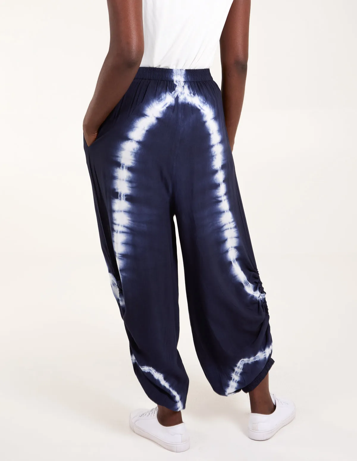 Tie Dye Ruched Harem Trousers sold by Blue Vanilla product image thumbnail 4