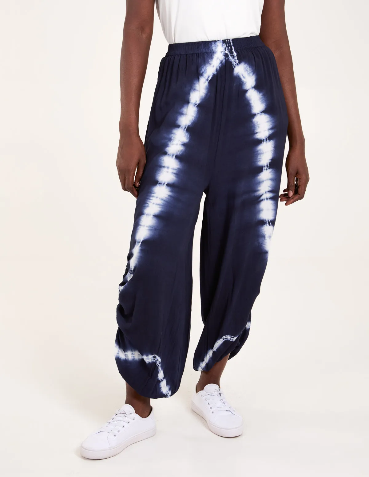 Tie Dye Ruched Harem Trousers sold by Blue Vanilla product image thumbnail 2