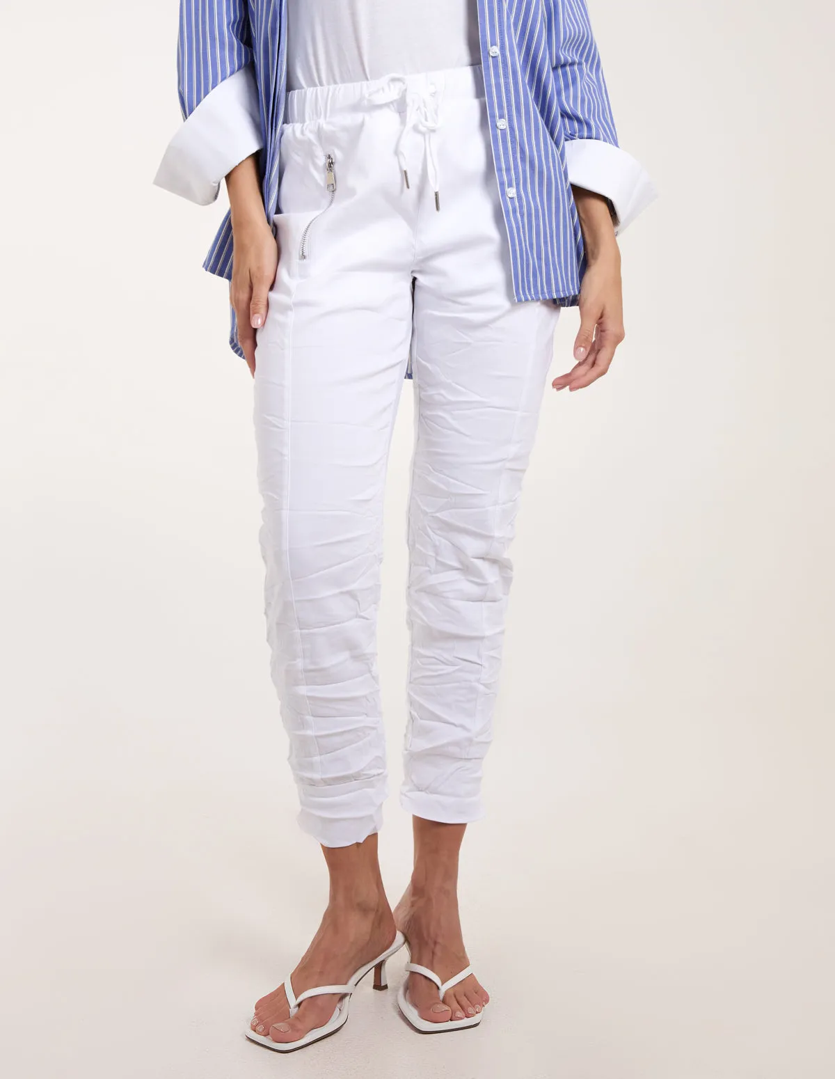 Zip Drawstring Trousers sold by Blue Vanilla product image thumbnail 2