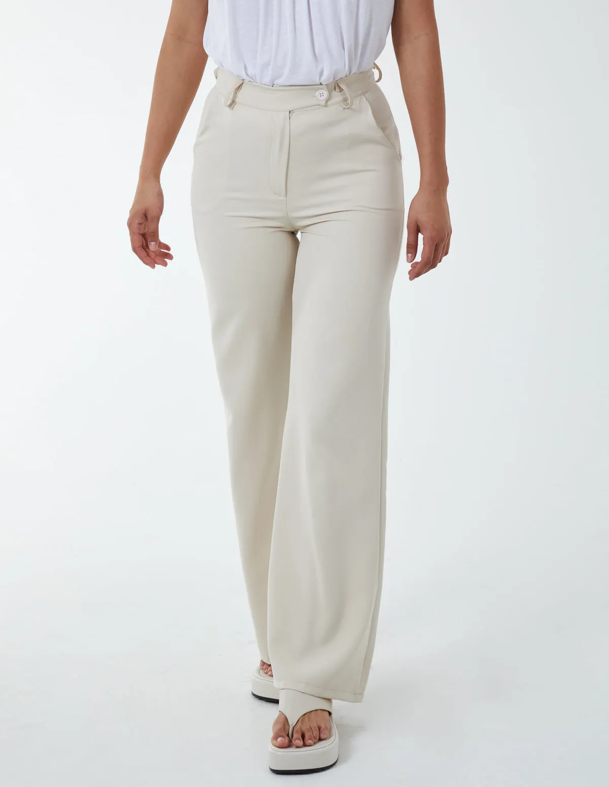 Wide Leg Formal Trousers sold by Blue Vanilla