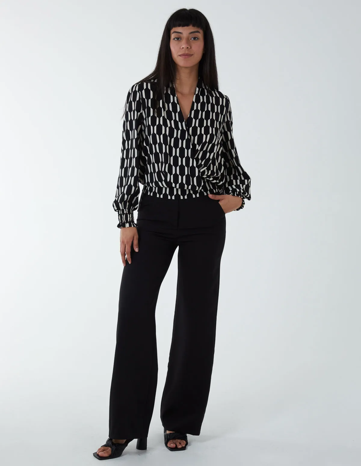 Wide Leg Formal Trousers sold by Blue Vanilla