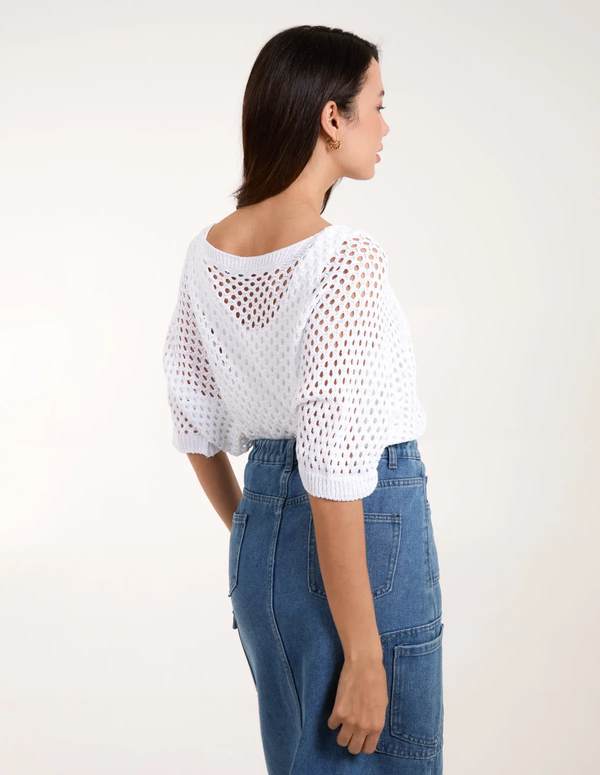 Crochet V Neck Top sold by Blue Vanilla product image thumbnail 2