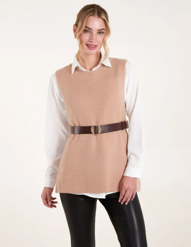 Ribbed Knit Vest Blouse sold by Blue Vanilla