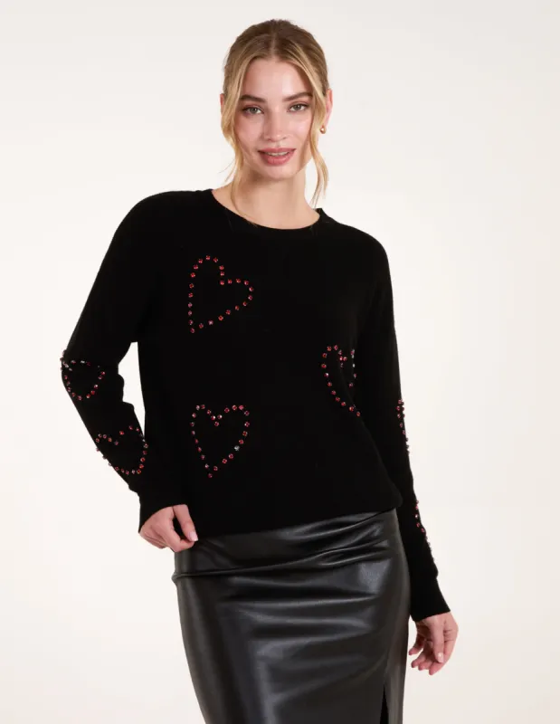 Rhinestone Heart Jumper sold by Blue Vanilla