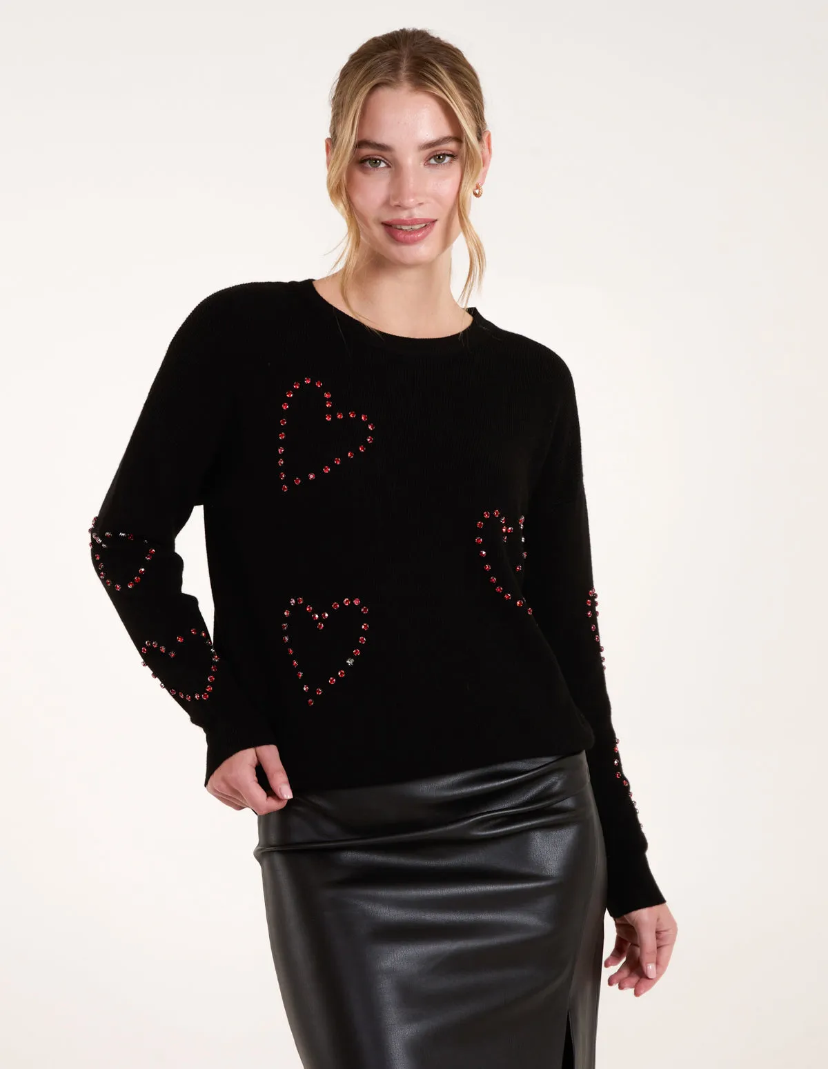 Rhinestone Heart Jumper sold by Blue Vanilla