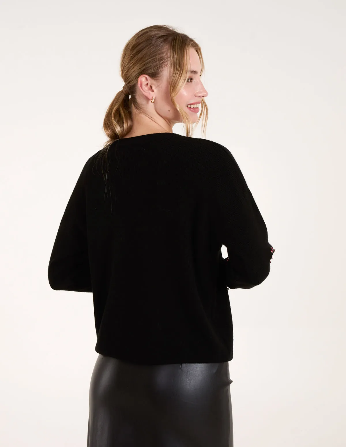 Rhinestone Heart Jumper sold by Blue Vanilla product image thumbnail 4