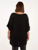 Curve Batwing Top With Sequin Neck Trim sold by Blue Vanilla