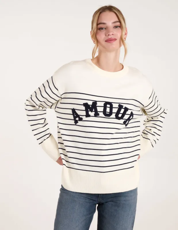 Amour Towelling Jumper sold by Blue Vanilla