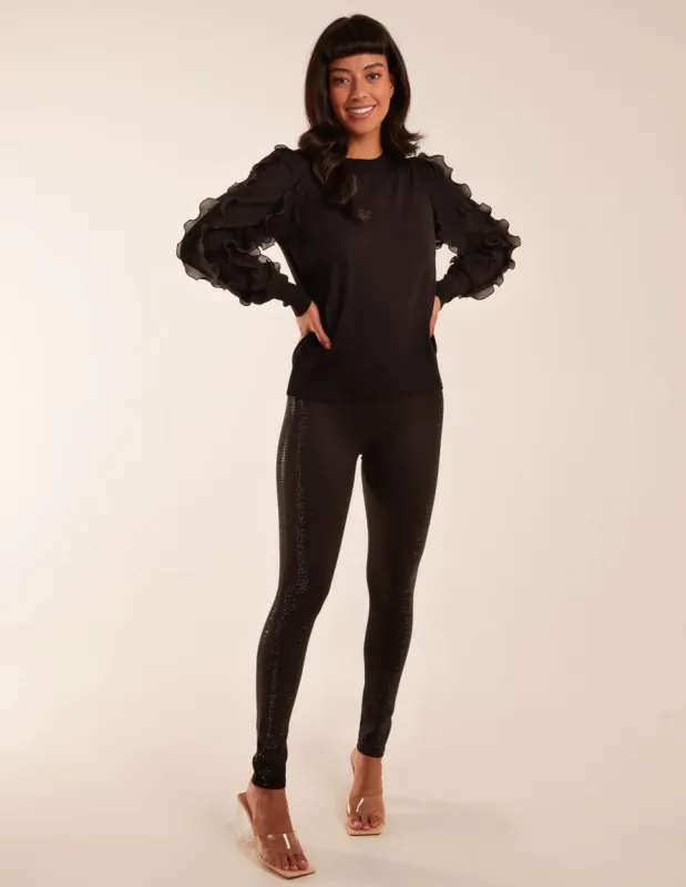 Diamante Side Detail Leggings sold by Blue Vanilla