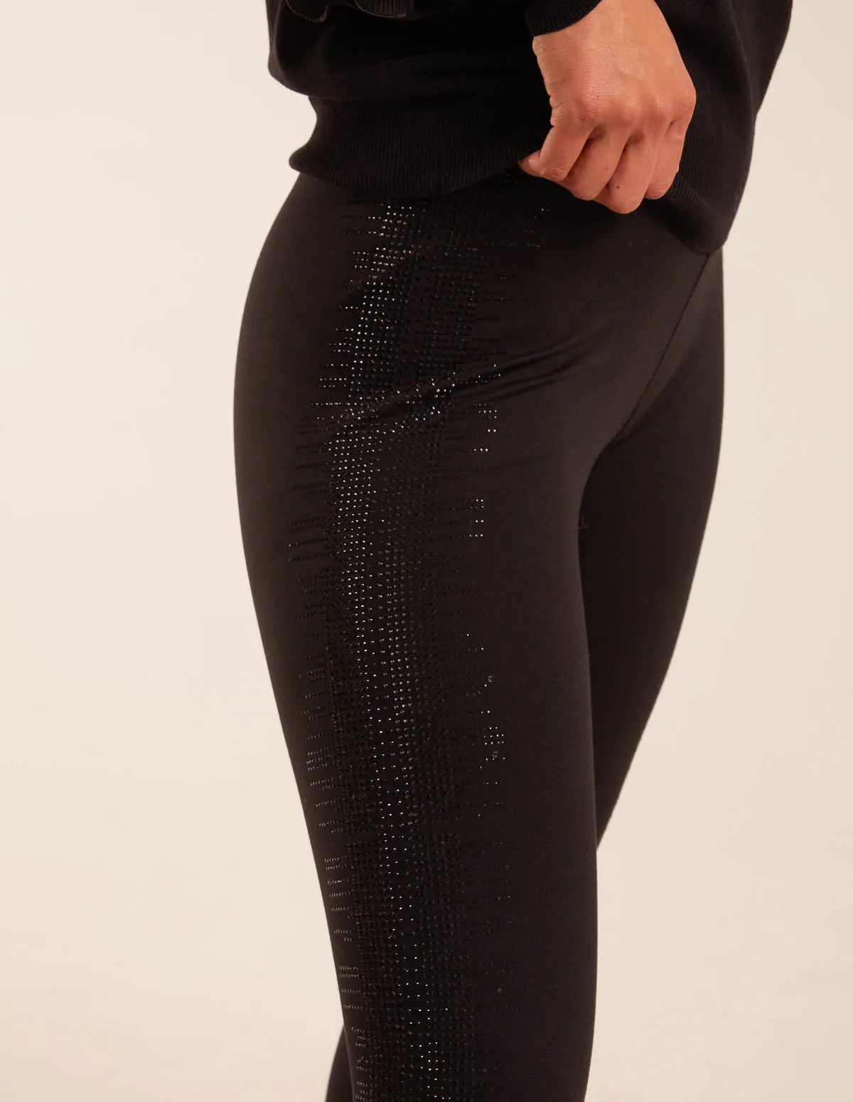 Diamante Side Detail Leggings sold by Blue Vanilla product image thumbnail 2