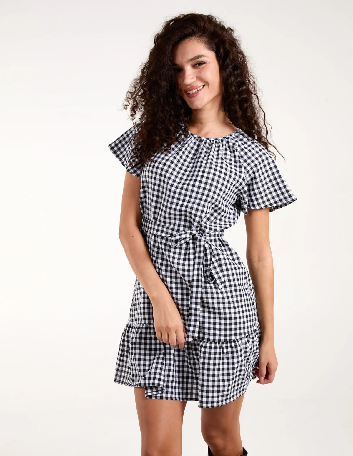 Gingham Mini Dress sold by Blue Vanilla product image thumbnail 3