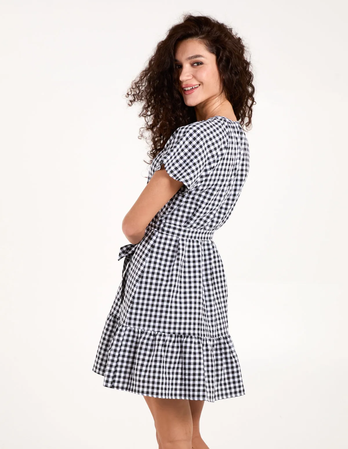 Gingham Mini Dress sold by Blue Vanilla product image thumbnail 5