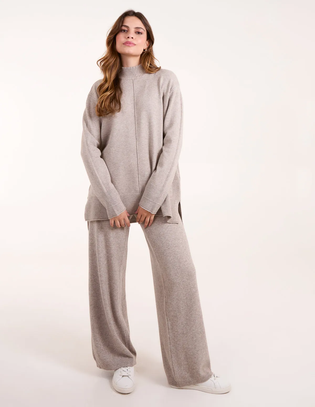 Wide Leg Knit Trousers + Jumper Set sold by Blue Vanilla product image thumbnail 3