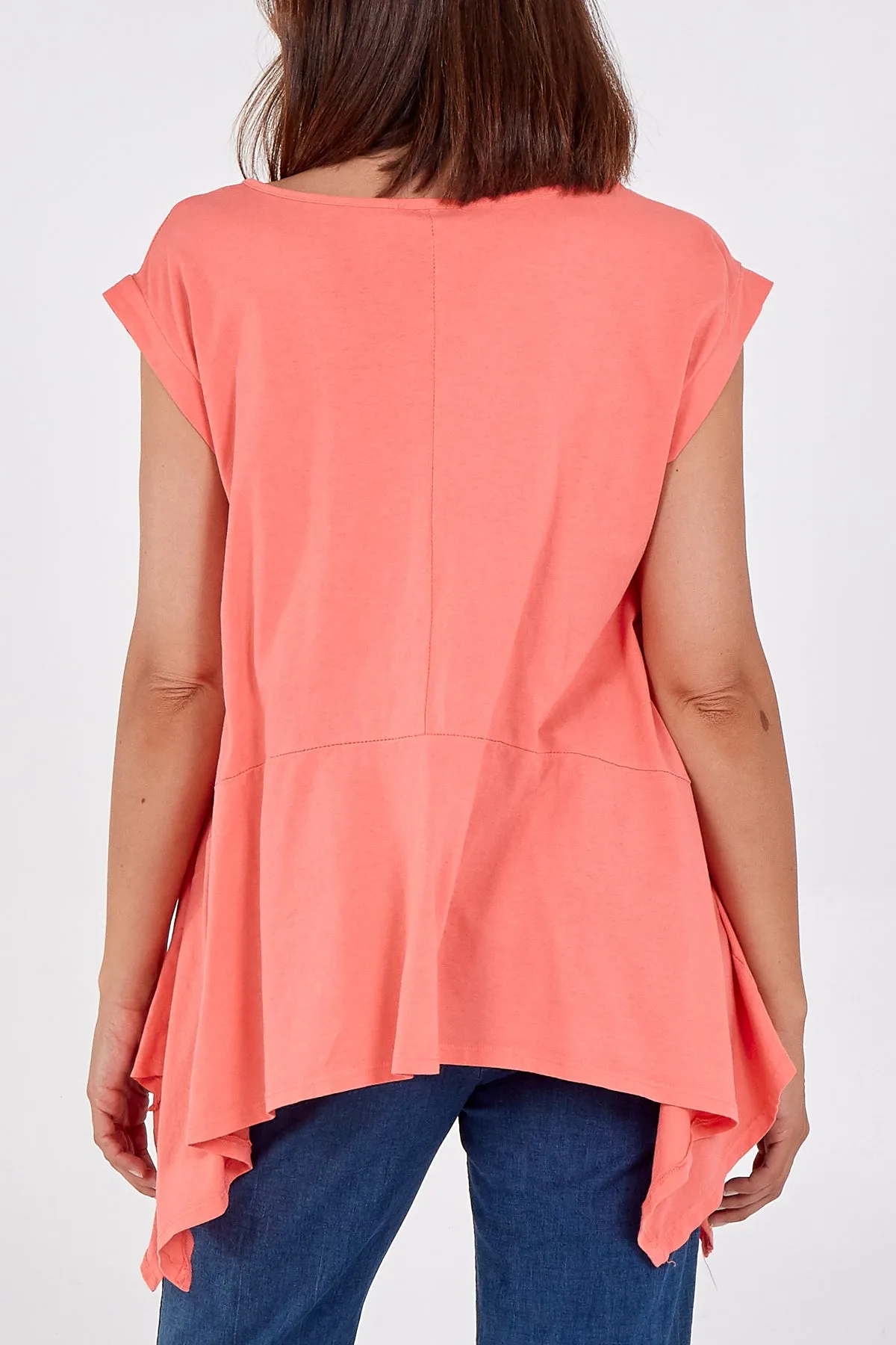 Scoop Neck Hanky Hem Top sold by Blue Vanilla product image thumbnail 2