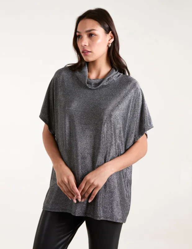 Roll Neck Oversize Top sold by Blue Vanilla