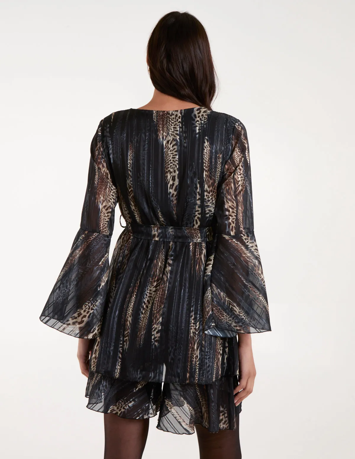 Metallic Wrap Over Dress sold by Blue Vanilla product image thumbnail 5