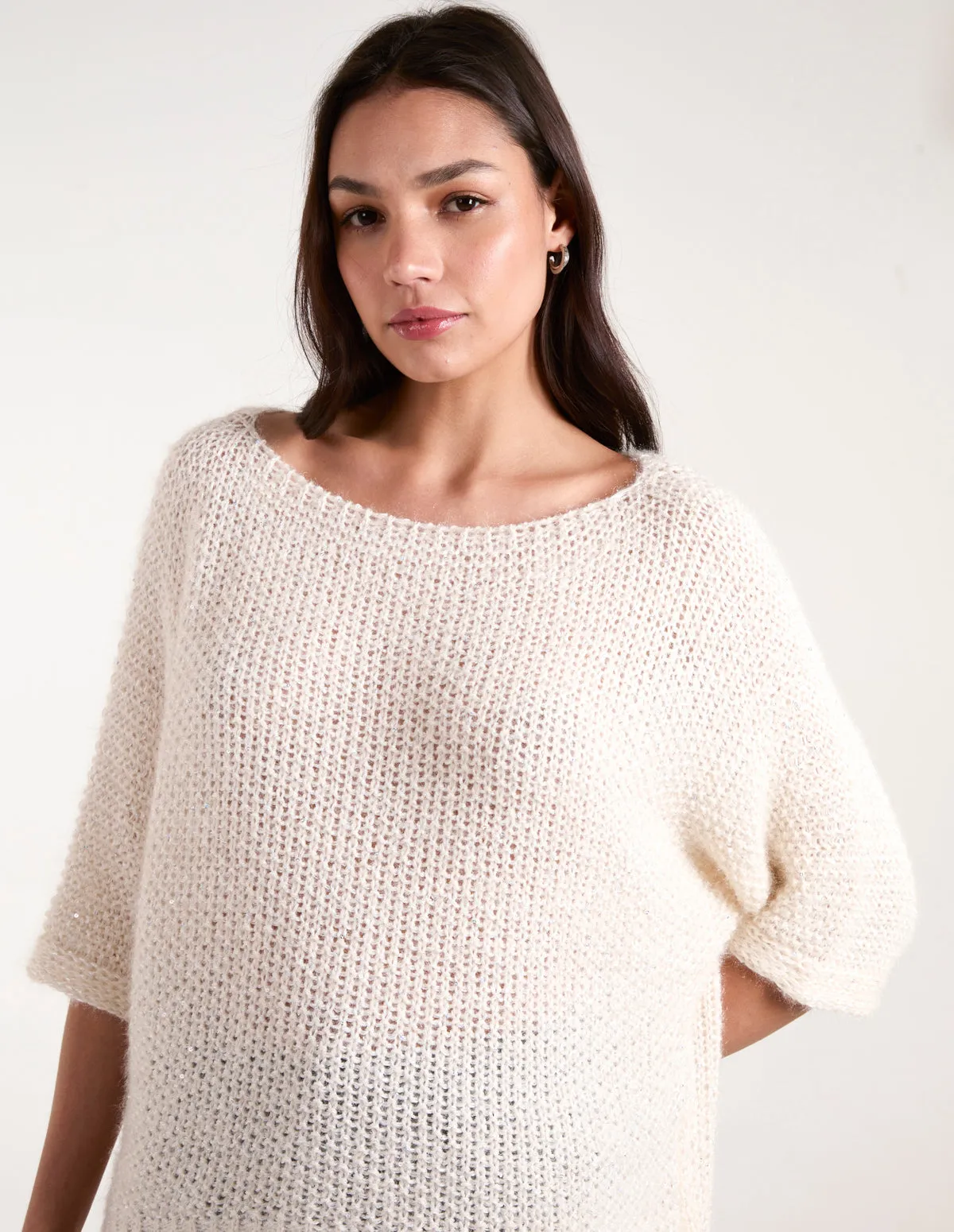 Fluffy Textured Knit Jumper sold by Blue Vanilla product image thumbnail 3